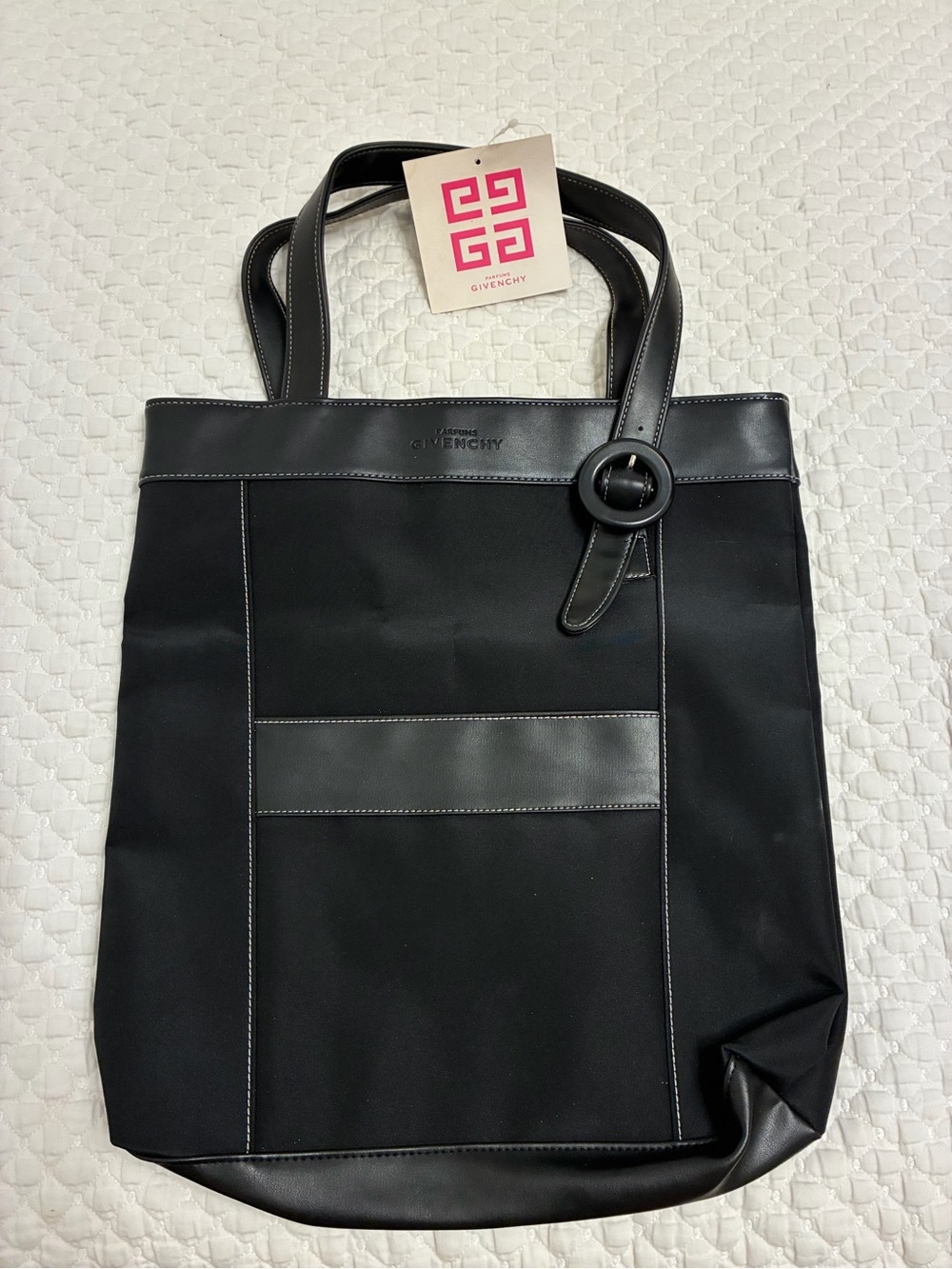 Givenchy Parfums Black Tote with Leather Accents